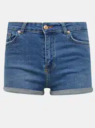 Blue Denim Shorts - Women