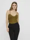 Khaki top with lace VERO MODA Sofia