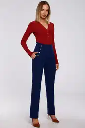 Narejena iz ustev enske hlae M530 Navy Blue