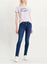 Levi's Tmav modr dmsk skinny fit dny Levi's 711 - Dmsk