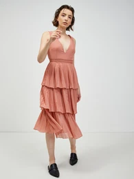 Pink Pleated Dress