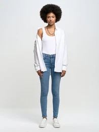 Woman's Singlet T-shirt 150048 Cream-101