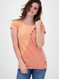 Orange women's polka dot T-shirt - Women's