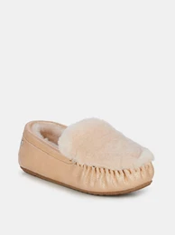 Bronze Leather Loaders Cairns Reverse Metallic Rose Gold