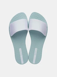Menthol slippers with pearl reflections by Livia