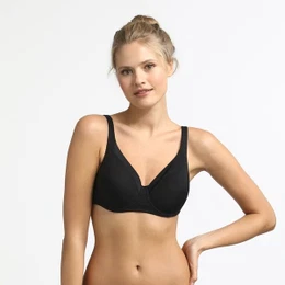 INVISIBLE GENEROUS BRA - Women's bra with bones - black