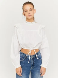 White short blouse - Women