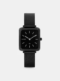 Women's watch with black stainless steel millner royal belt