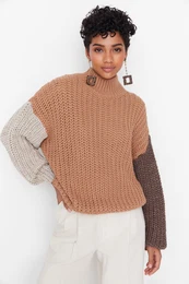 enski pulover Color Block