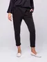 Črna 7/8 dolg Slip-on Hlače za dame image