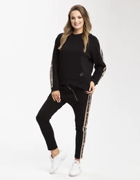 Women's sweatpants BLK-GLD