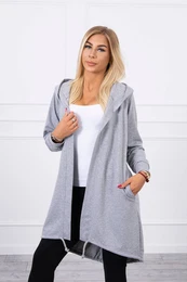 Cardigan s sivim tiskom