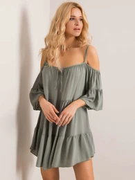 Dress-TW-SK-BI-80840.20-khaki