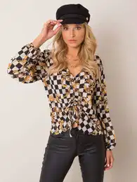 Blouse-DHJ-BZ-12283.94P-black-white