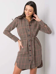 enska haljina Fashionhunters i523_LK-SK-508385.10brzowy
