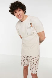 Herren Pyjama Patterned