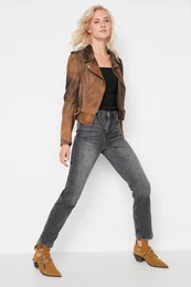 enske kavbojke High Waist