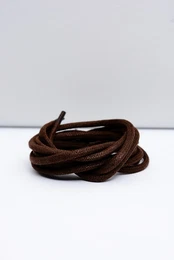 Brown Waxed Thin Laces