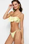 Rumena Vichy vzorec Bikinije za dame image