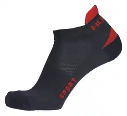 Sport socks anthracite/red