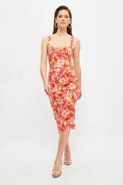 enska obleka Floral patterned