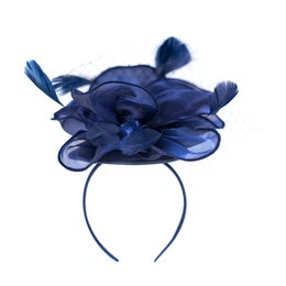Woman's Fascinator Cz18578-2 Navy Blue