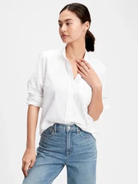 Shirt V-Fitted Boyfriend Oxf - Ladies