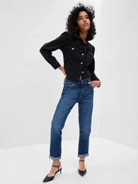 Jeans mid rise universal slim boyfriend jeans - Women