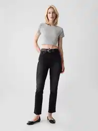 Jeans high rise cigarette with secret smoothing pockets - Women