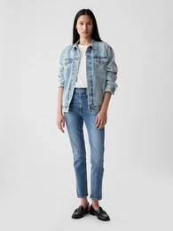 Jeans high rise cigarette jeans with secret smoothing pockets with W - Women's