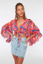 enska bluza Flanged Sleeves