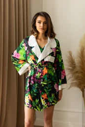 Woman's Bathrobe With Pocket L12