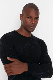 Herren Pullover Patterned