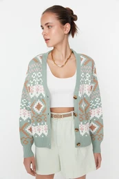 enski kardigan Jacquard