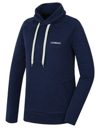 Women's fleece sweatshirt Sola black iris mel