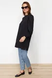 Črna Bluza s Puf Rokavi za dame image