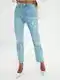 Light blue mom fit jeans with ripped effect Trendyol - Women