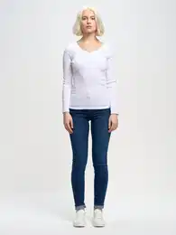 Women's long sleeve t-shirt White