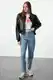 enske kavbojke Trendyol High Waist Mom