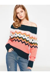 enski pulover Patterned