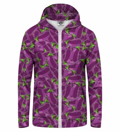 Unisex's Eggplant Zip Up Hoodie Hkz-U-Pc2260
