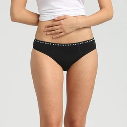 MENSTRUAL NIGHT SLIP - Night and day menstrual panties - black
