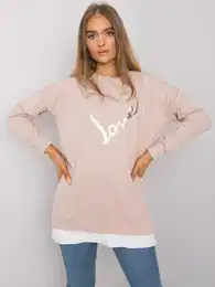 Dmsk tunika Fashionhunters i523_RV-TU-7258.40Pjasny beowy