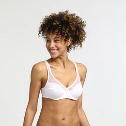GENEROUS COTTON BIO BRA - Women's bra made of organic cotton - white
