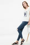 Skinny Ravne Kavbojke za dame image