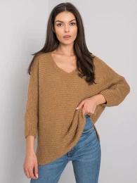 Dmsk oversize svetr Camel