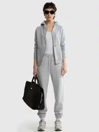 Woman's Zip hoodie Sweat 171493 Black-901