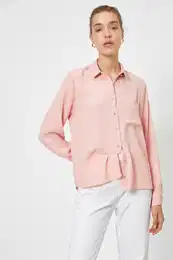 Women's Pink Classic Collar Shirt