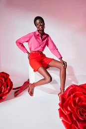 Red Basic Shorts & Bermuda