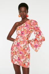 enska obleka Floral Patterned